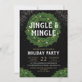 Jingle en Mingle Kerstmis met feestdag Kaart (Voorkant)