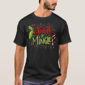 Jingle en Mingle Kerstmis T-shirt (Voorkant)