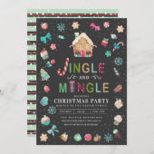 Jingle en Mingle Kerstontbijt Kaart (Voorkant / Achterkant)