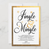 Jingle en Mingle Kerstparty Kaart (Voorkant)