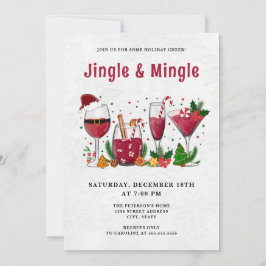 Jingle en Mingle Kerstparty Kaart
