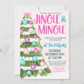 Jingle en Mingle Kerstparty Kaart (Voorkant)