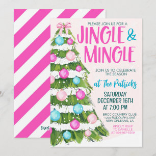 Jingle en Mingle Kerstparty Kaart