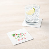 Jingle en Mingle Kerstparty Kartonnen Onderzetters (Insitu)