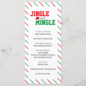 Jingle en Mingle Kerstparty Menu (Voorkant)