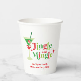 Jingle en Mingle Kerstparty Papieren Bekers