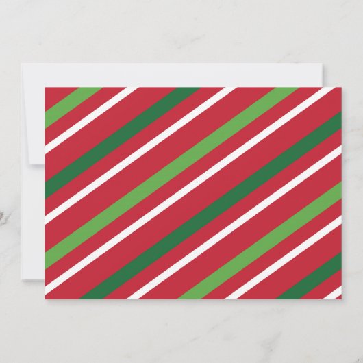 Jingle en Mingle Kerstparty, wit en goud Kaart (Achterkant)