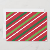 Jingle en Mingle Kerstparty, zwart en goud Kaart (Achterkant)