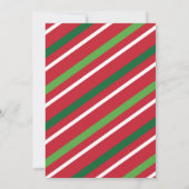 Jingle en Mingle Kerstparty, zwart en goud Kaart (Achterkant)