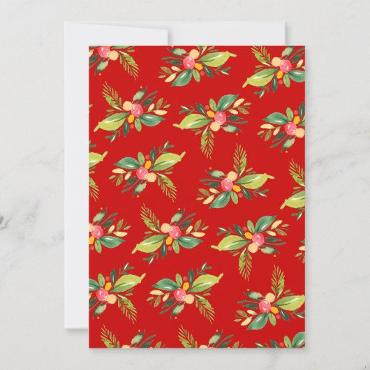 Jingle en Mingle Kerstvakantie Cocktail Party Kaart (Achterkant)