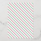 Jingle en Mingle-kerstVrijgezellenfeest Folie Uitnodiging (Achterkant)