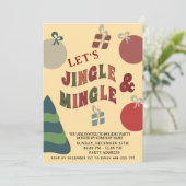 Jingle en Mingle kleurrijke ornamenten Vakantie Kaart (Staand voorkant)