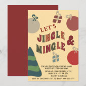 Jingle en Mingle kleurrijke ornamenten Vakantie Kaart (Voorkant / Achterkant)