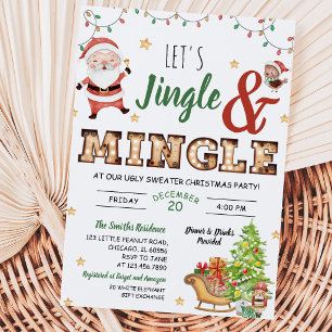 Jingle en Mingle Lelijke Trui Feest Kaart