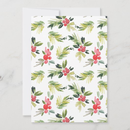 Jingle en Mingle Merry Mistletoe kerstfeest Kaart (Achterkant)