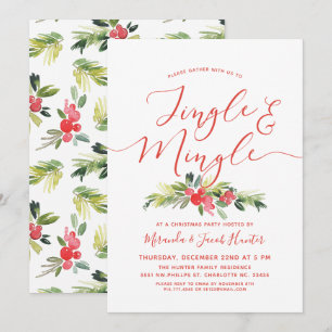 Jingle en Mingle Merry Mistletoe kerstfeest Kaart