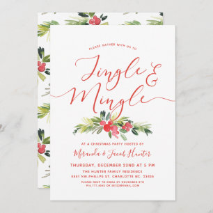 Jingle en Mingle Merry Mistletoe met kerstfeest Kaart