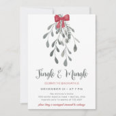 Jingle en Mingle onder de mistletoe Holiday Kaart (Voorkant)