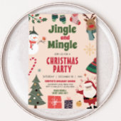 Jingle en Mingle Schattige kerstfeest Kaart