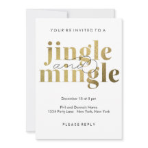 Jingle en Mingle | Uitnodigingen voor feestdagen