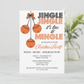 Jingle en Mingle Vakantie / Kerstfeest Kaart (Staand voorkant)