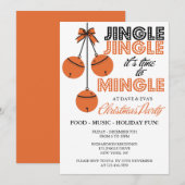 Jingle en Mingle Vakantie / Kerstfeest Kaart (Voorkant / Achterkant)
