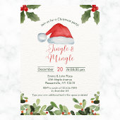 Jingle en Mingle Waterverf Party Kaart