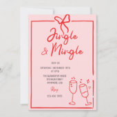 Jingle en Mingle Whimsical kerstfeest Kaart (Voorkant)