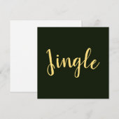 JINGLE feestelijk script rijke bos groene achtergr (Voorkant / Achterkant)