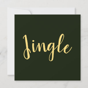 JINGLE feestelijk script rijke bos groene achtergr