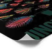 Jingle Flies Funny Fly Fishing Lure Christmas Paja Poster (Hoek)