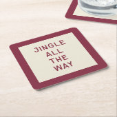 Jingle helemaal | Christmas Carol Onderzetter (Schuin)