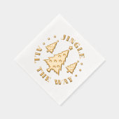 Jingle helemaal de weg kerstboom vakantie folie servetten (Rechts)