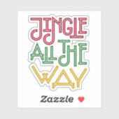 Jingle helemaal kerst sticker (Vel)