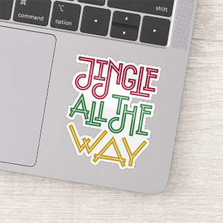Jingle helemaal kerst sticker