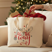 Jingle helemaal kerstbellen grote tote bag