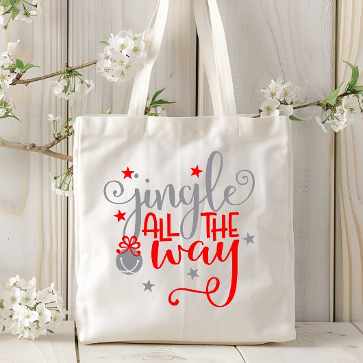 Jingle helemaal kerstbellen tote bag