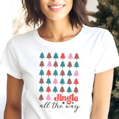 Jingle helemaal kerstboom Tri-Blend shirt