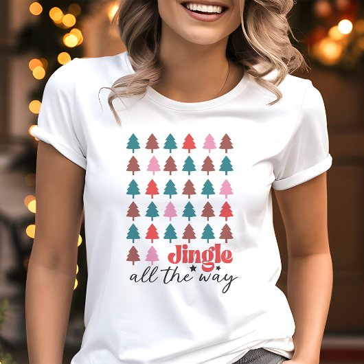 Jingle helemaal kerstboom Tri-Blend shirt