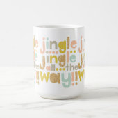 Jingle helemaal | Kleurrijke trendy typografisch Koffiemok (Center)