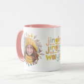 Jingle helemaal | Kleurrijke typografische foto Mok (Voorkant links)