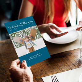 Jingle helemaal naar de Kaart met kerstfoto's