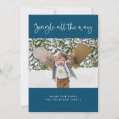 Jingle helemaal naar de Kaart met kerstfoto's (Voorkant)