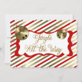 Jingle helemaal naar kerstfeestdag feestdagenkaart (Voorkant)