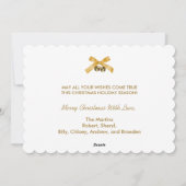 Jingle helemaal naar kerstfeestdag feestdagenkaart (Achterkant)