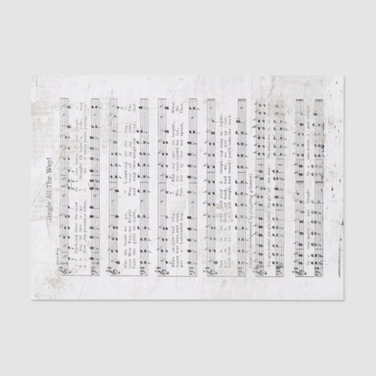 Jingle helemaal op weg naar muziek Tissuepapier (Voorkant)