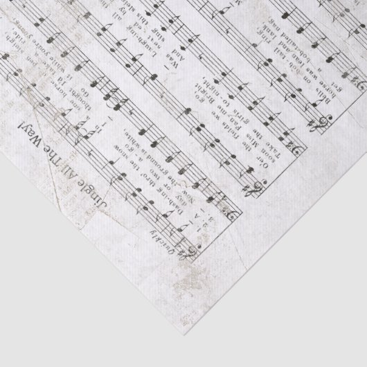 Jingle helemaal op weg naar muziek Tissuepapier (Detail)