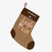 Jingle helemaal op weg naar persoonlijke Kinderen Kleine Kerstsok (Voorkant (Hangend))