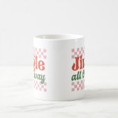 Jingle helemaal Retro Groovy Kerstmis Koffiemok (Center)