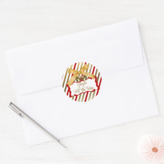Jingle helemaal rond Sticker (Envelop)